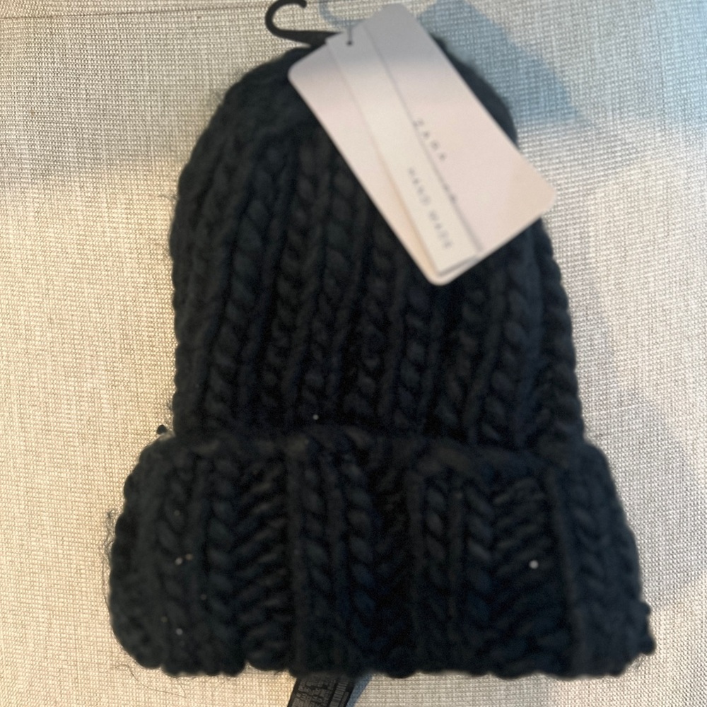 Zara Black Knit Hat